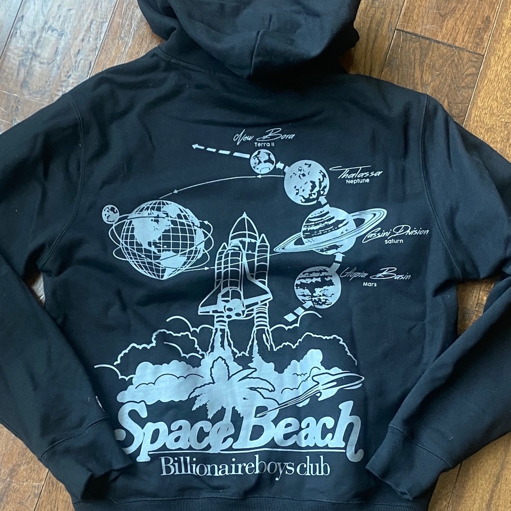 Billionaire Boys Club Black Graphic Hoodie - Casual Men's Pullover